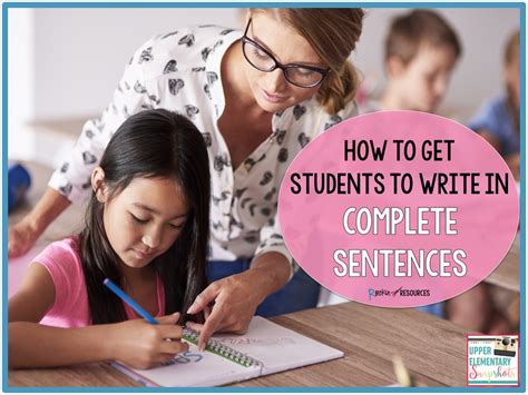 How To Teach Writing Complete Sentences The Productive Writing Complete Sentences - Writing Complete Sentences