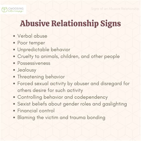 how to tell if its an abusive relationship
