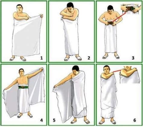 how to tie ihram for umrah
