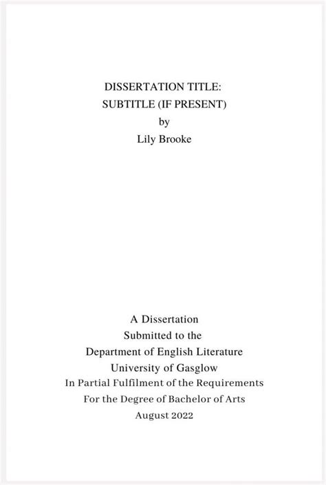 how to title dissertation