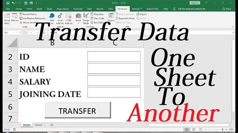 how to transfer sheet in excel
