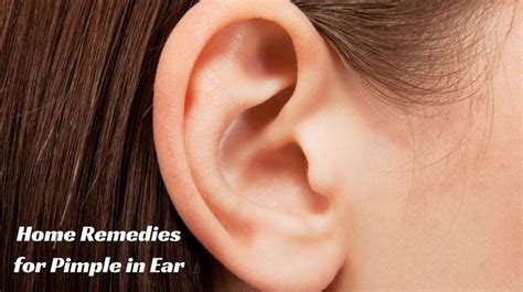 how to treat pimple in ear