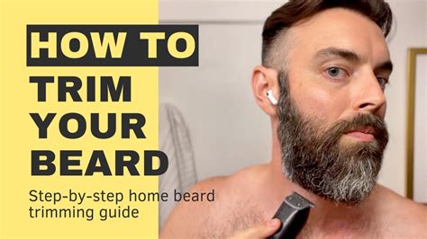how to trim beard with machine