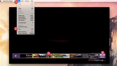 how to trim video in quicktime player