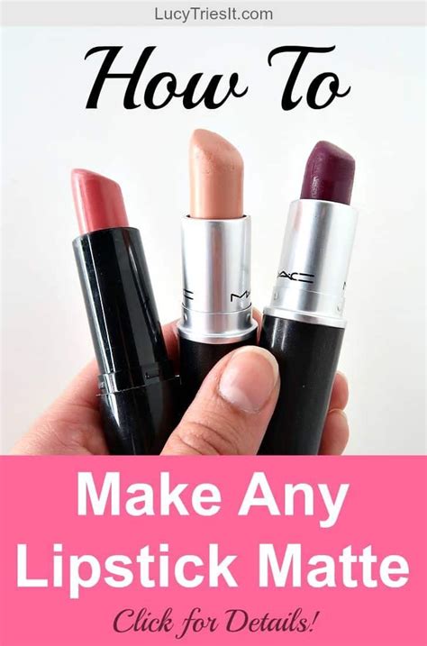 how to turn matte lipstick into creamy powder