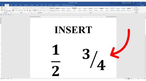 How To Type Fractions In Ms Word Officebeginner Writing Out Fractions In Words - Writing Out Fractions In Words