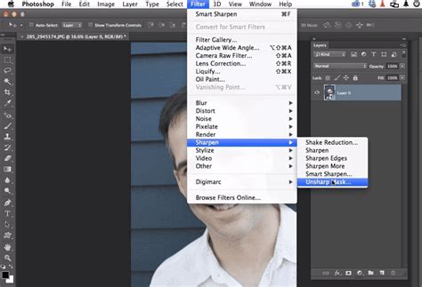 how to unblur something in photoshop