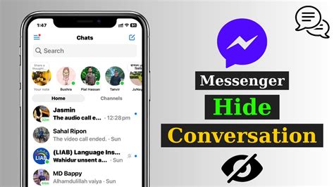 how to unhide group chat in messenger