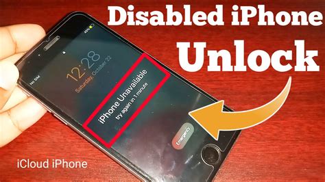 how to unlock when iphone is disabled