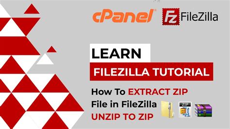 how to unzip files in filezilla