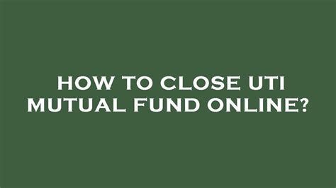 how to update pan in uti mutual fund online
