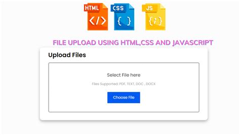 how to upload image in html