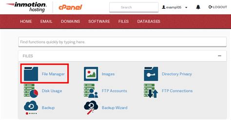 how to upload index file in cpanel