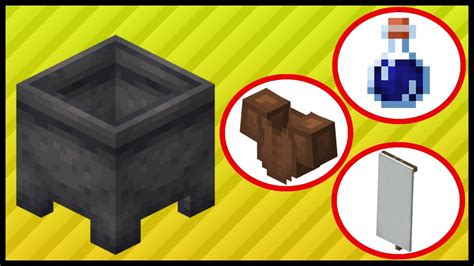 how to use a caldron in minecraft