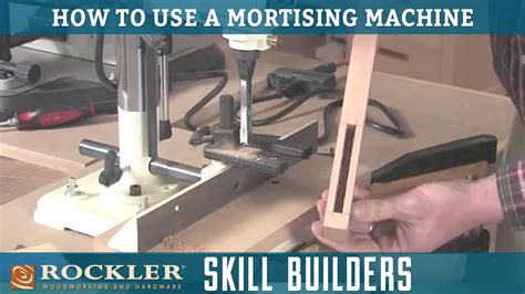 how to use a mortiser