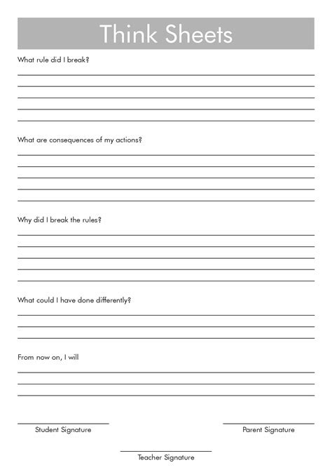 How To Use A Think Sheet For Better Think Sheet Kindergarten - Think Sheet Kindergarten