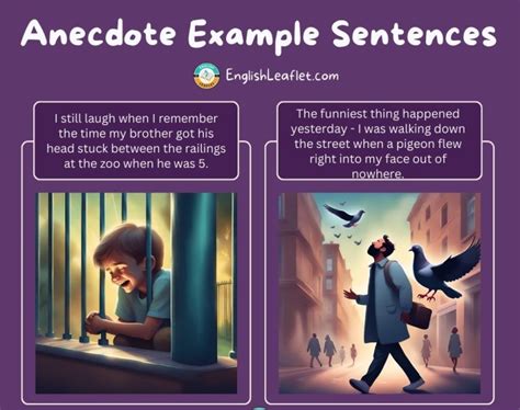 how to use anecdote in a sentence