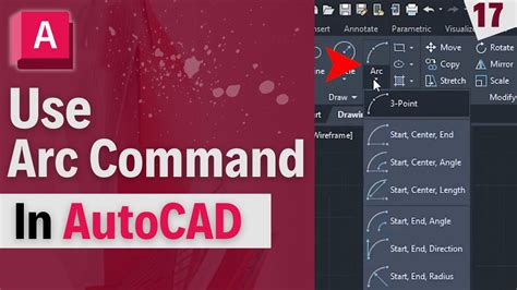 how to use arc command in autocad