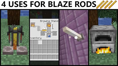 how to use blaze rod in minecraft