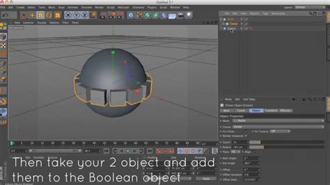 how to use boolean in cinema 4d