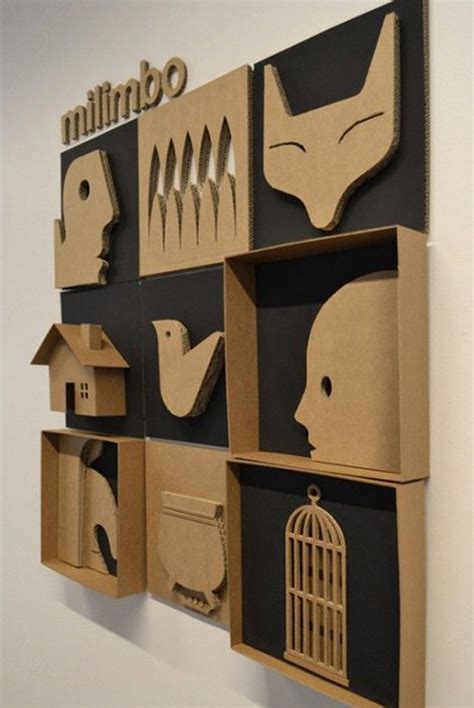 how to use cardboard for home decor