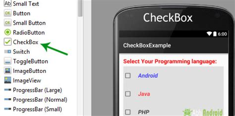 how to use checkbox in android