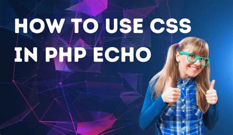 how to use css in php echo
