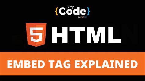 how to use embed tag in html
