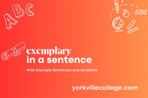 how to use exemplary in a sentence