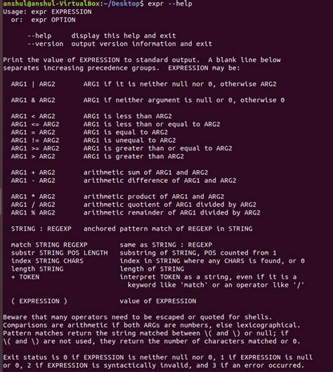 how to use expr in shell script