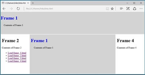 how to use frames in html
