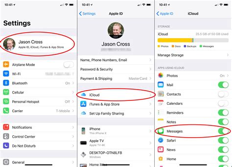 how to use icloud to see text messages