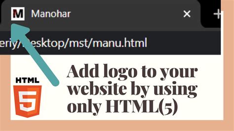 how to use logo in html