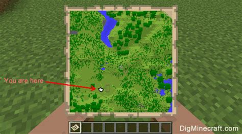 how to use maps in minecraft pe