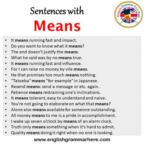 how to use mean in a sentence