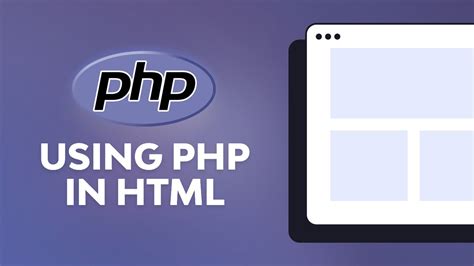 how to use php code in html