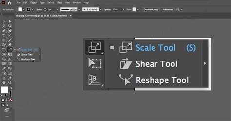 how to use scale tool in illustrator