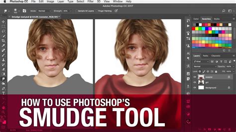 how to use smudge tool in photoshop
