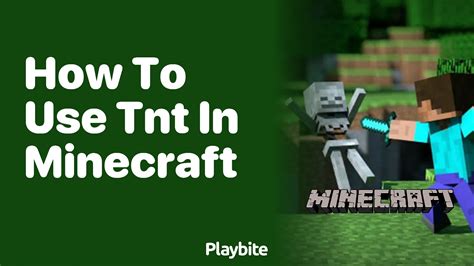 how to use tnt in minecraft