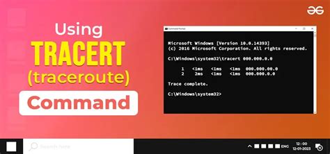 how to use tracert command in windows