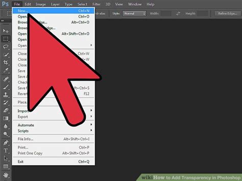 how to use transparency in photoshop