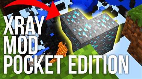 how to use xray in minecraft pe