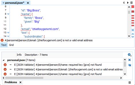 how to validate json response in java