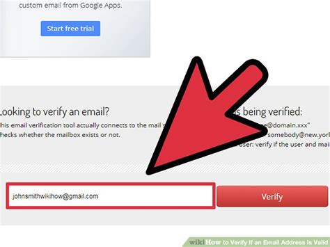 how to verify email address is valid