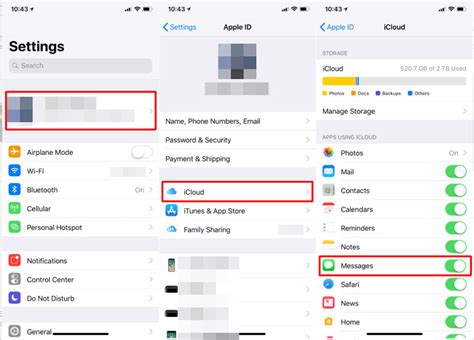 how to view text messages stored in icloud