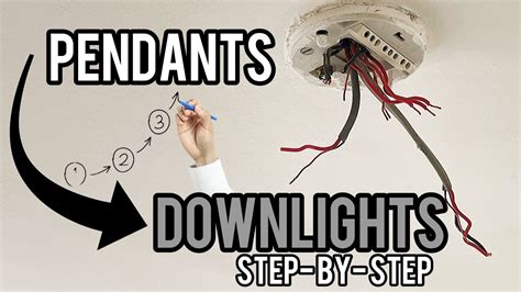 how to wire downlights in ceiling uk