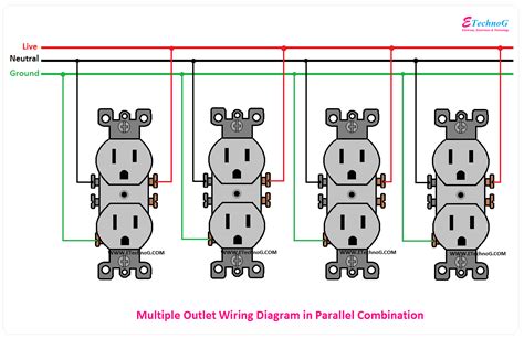 how to wire electrical outlets in parallel