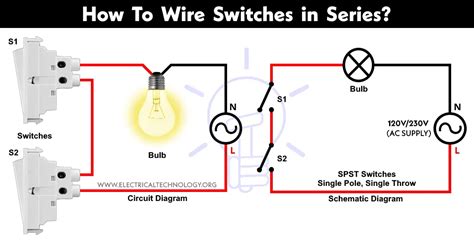 how to wire light switches in series