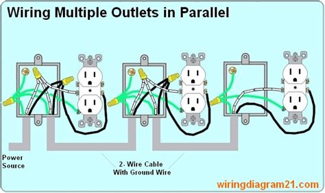 how to wire receptacles in parallel