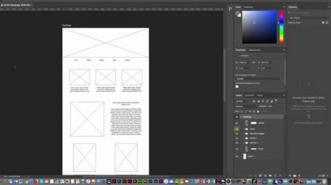 how to wireframe in photoshop